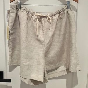 Aritzia Wilfred Omina Linen Drawstring Shorts